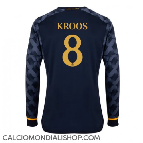 Maglie da calcio Real Madrid Toni Kroos #8 Seconda Maglia 2023-24 Manica Lunga